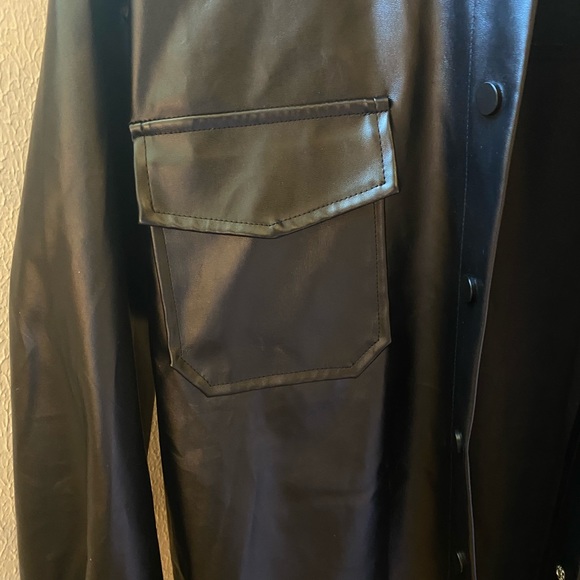 Leather Trench Coat - Picture 3 of 5